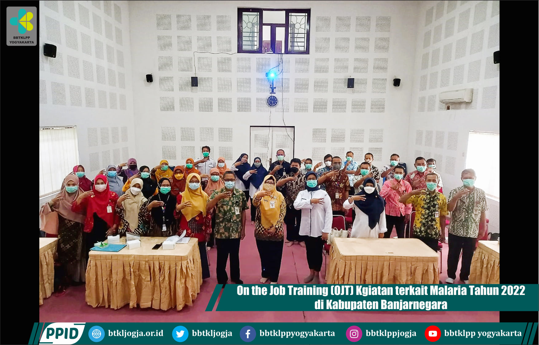 On the Job Training (OJT) Kgiatan terkait Malaria Tahun 2022 di Kabupaten Banjarnegara